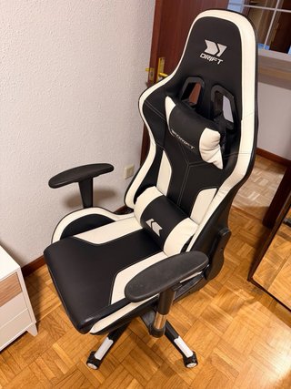 Silla Gamer Drift Negra y Blanca