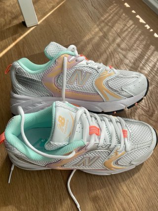 Zapatillas New Balance Mujer Plata/Blanco
