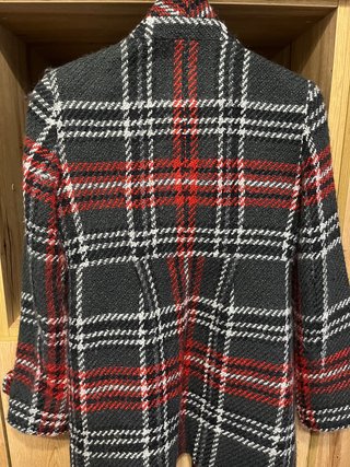 Chaquetón cuadros lana Elogy