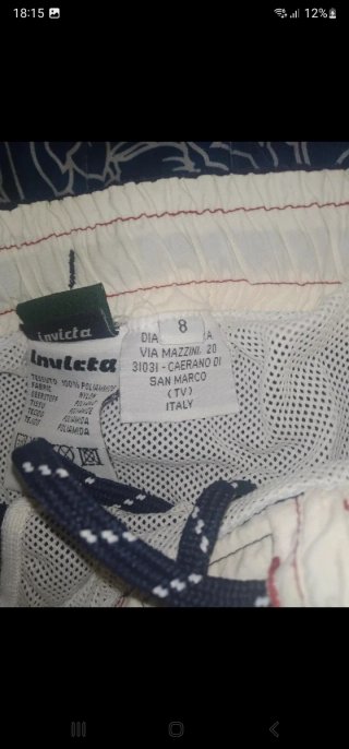 Invicta costume taglia 8 anni nuovo