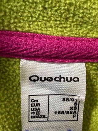 Fodera in pile verde Decathlon, Quechua taglia S