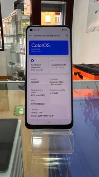 Oppo Reno8 5G Azul Marino 256GB