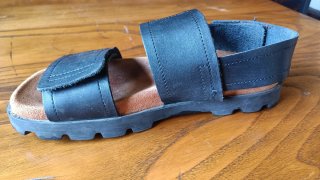 Sandalias Camper Piel Hombre Negras