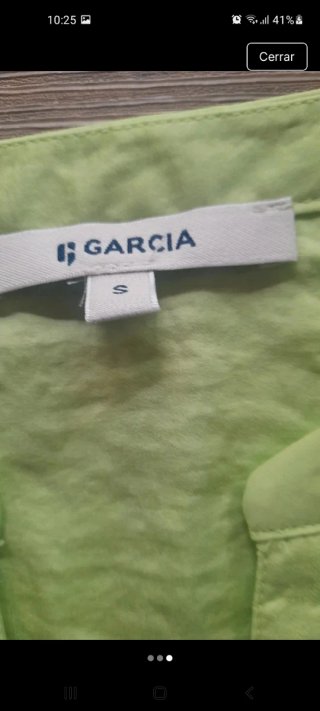 Blusa Garcia Verde Talla S