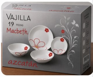 Vajilla 19 piezas, sin estrenar