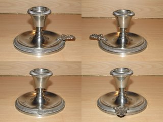 Lote candelabros porta velas ave pez chino candil