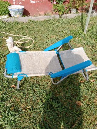 Sillón playa reclinable con cojín
