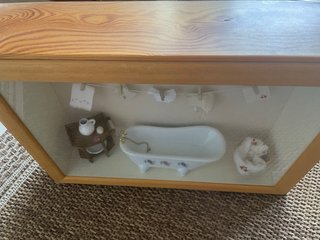 Cuadro Miniatura Baño Lavandería