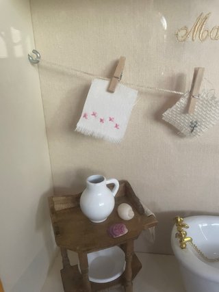Cuadro Miniatura Baño Lavandería