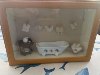 Cuadro Miniatura Baño Lavandería