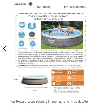 Piscina Bestway 457x107 cm