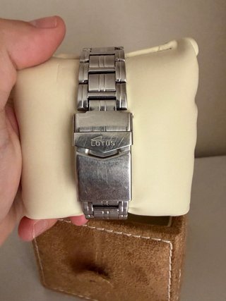Reloj Lotus Cronógrafo Plata y Blanco