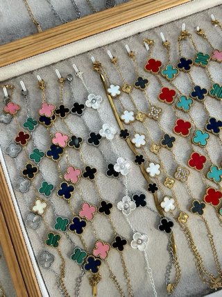 Braccialetti Quadrifoglio in Acciaio Inossidabile