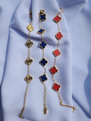 Braccialetti Quadrifoglio in Acciaio Inossidabile