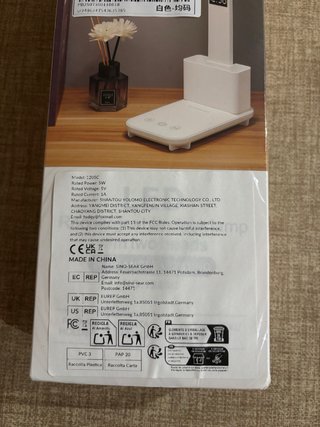 Lámpara LED Recargable con Reloj