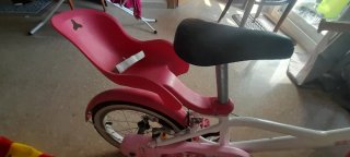 Bicicleta infantil rosa para niña