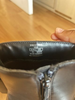Botines Zara Tacón Plataforma Negros