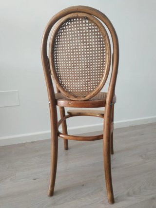 Trona Thonet madera y rejilla
