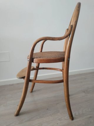 Trona Thonet madera y rejilla