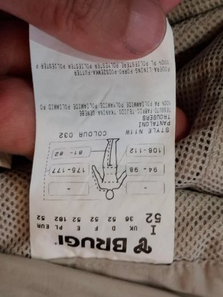 Pantaloni cargo tecnici convertibili Brugi Tg 52