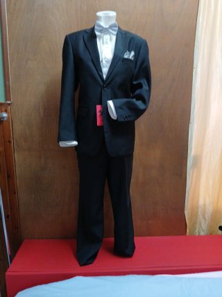 Abito elegante uomo nero taglia 48