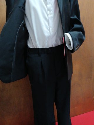 Abito elegante uomo nero taglia 48