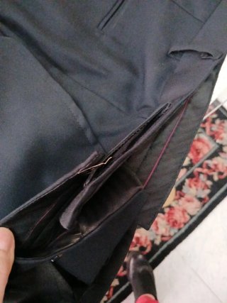 Abito elegante uomo nero taglia 48