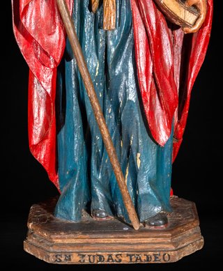 San Judas Tadeo talla madera S.XVIII