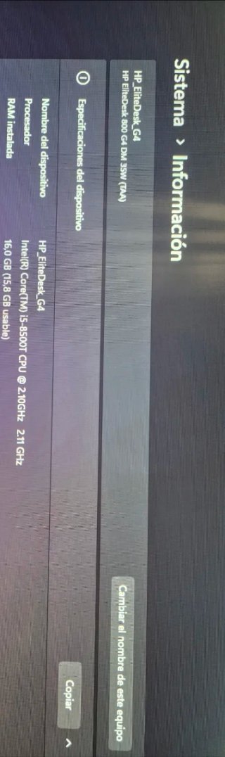 Hp EliteDesk 800 G4 Dm