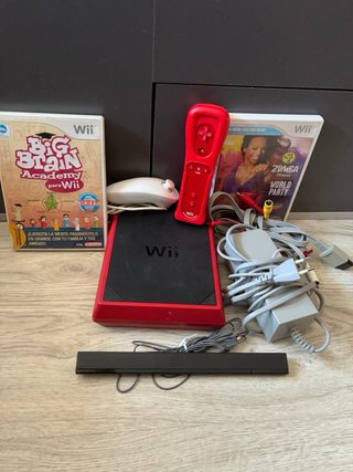 Pack Mini Wii Completa + 2 Juegos