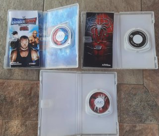 Pack psp, resident evil, spiderman, smack down.