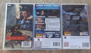 Pack psp, resident evil, spiderman, smack down.