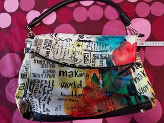 Borsa Desigual fantasia similpelle