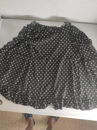 Vestido mujer lunares negro y blanco