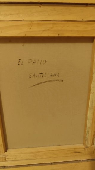 Pintura al óleo Jardín Santillana