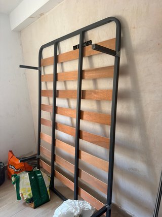 Somier metálico con lamas de madera 135cm