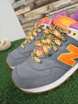 New Balance Donna Grigio Arancione