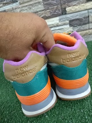 New Balance Donna Grigio Arancione