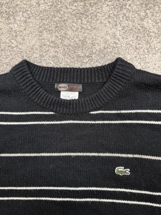 Lacoste Maglione a maniche lunghe in lana grigia…