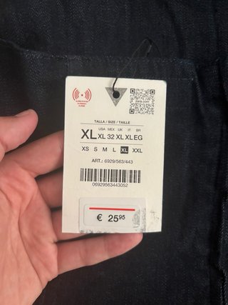 Top Vaquero Zara Azul
