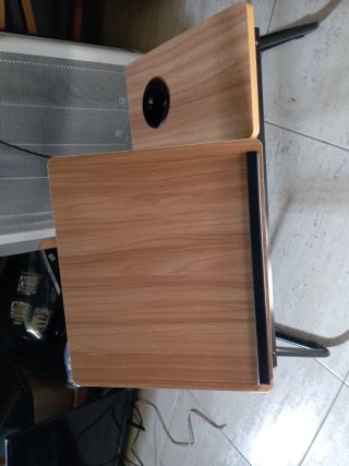 Mesita plegable madera y plástico