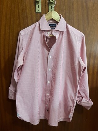 Camisa Scalpers Talla 40 Rayas Rojas y Blancas