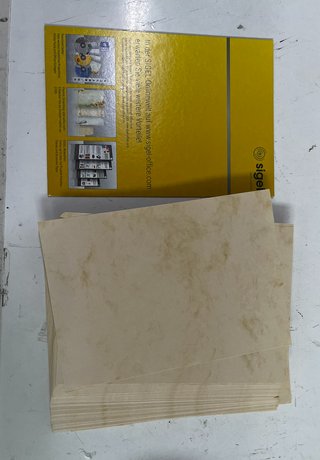 Papel Decorativo con Efecto Mármol SIGEL A4 (Espec