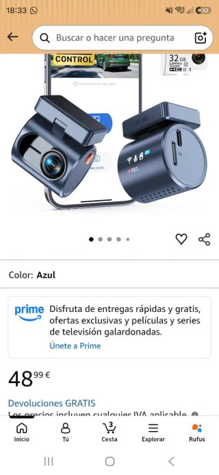 Cámara de coche KAWA Full HD