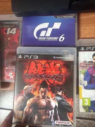 Consola PS3 Negra + 6 Juegos