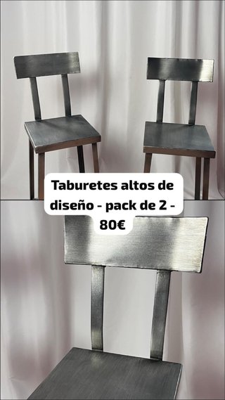 Taburetes de diseño metálicos