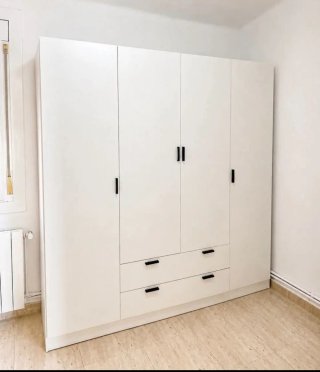 Armario de madera 2 3 y 4  puertas y 2 cajones