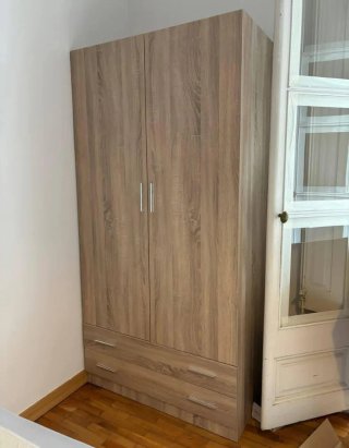 Armario de madera 2 3 y 4  puertas y 2 cajones
