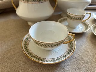 Juego de té Haviland Limoges Porcelana