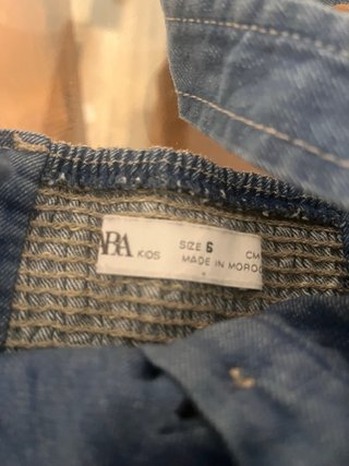 Mono vaquero Zara niña talla 6 años